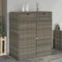 Garten-Aufbewahrungsschrank aus grauem PE-Rattan 105x55x113 cm. von , Aufbewahrungsboxen für den Außenbereich - Ref: Foro24-3...