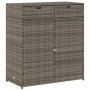 Garten-Aufbewahrungsschrank aus grauem PE-Rattan 105x55x113 cm. von , Aufbewahrungsboxen für den Außenbereich - Ref: Foro24-3...