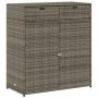 Garten-Aufbewahrungsschrank aus grauem PE-Rattan 105x55x113 cm. von , Aufbewahrungsboxen für den Außenbereich - Ref: Foro24-3...