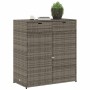 Armario de almacenaje de jardín ratán PE gris 105x55x113 cm by , Outdoor storage boxes - Ref: Foro24-365565, Price: 192,89 €,...