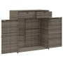 Armario de almacenaje de jardín ratán PE gris 105x55x113 cm by , Outdoor storage boxes - Ref: Foro24-365565, Price: 192,89 €,...