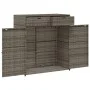 Garten-Aufbewahrungsschrank aus grauem PE-Rattan 105x55x113 cm. von , Aufbewahrungsboxen für den Außenbereich - Ref: Foro24-3...