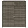 Garten-Aufbewahrungsschrank aus grauem PE-Rattan 105x55x113 cm. von , Aufbewahrungsboxen für den Außenbereich - Ref: Foro24-3...