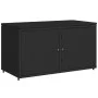 Armario de almacenaje de jardín ratán PE negro 110x55x60,5 cm by , Outdoor storage boxes - Ref: Foro24-365567, Price: 147,98 ...