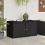 Armario de almacenaje de jardín ratán PE negro 110x55x60,5 cm by , Outdoor storage boxes - Ref: Foro24-365567, Price: 147,98 ...