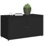 Armario de almacenaje de jardín ratán PE negro 110x55x60,5 cm by , Outdoor storage boxes - Ref: Foro24-365567, Price: 147,98 ...