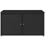 Armario de almacenaje de jardín ratán PE negro 110x55x60,5 cm by , Outdoor storage boxes - Ref: Foro24-365567, Price: 147,98 ...