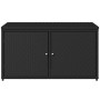 Armario de almacenaje de jardín ratán PE negro 110x55x60,5 cm by , Outdoor storage boxes - Ref: Foro24-365567, Price: 148,83 ...