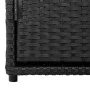 Armario de almacenaje de jardín ratán PE negro 110x55x60,5 cm by , Outdoor storage boxes - Ref: Foro24-365567, Price: 147,98 ...