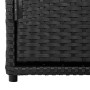 Garten-Aufbewahrungsschrank aus schwarzem PE-Rattan 110x55x60,5 cm von , Aufbewahrungsboxen für den Außenbereich - Ref: Foro2...