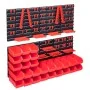 Aufbewahrungsboxen-Set mit 103 Teilen, Wandpaneele in Rot/Schwarz. von , Werkzeugschränke - Ref: Foro24-150813, Preis: 64,02 ...