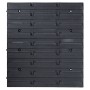 Aufbewahrungsboxen-Set mit 103 Teilen, Wandpaneele in Rot/Schwarz. von , Werkzeugschränke - Ref: Foro24-150813, Preis: 62,86 ...