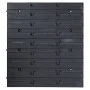Aufbewahrungsboxen-Set mit 103 Teilen, Wandpaneele in Rot/Schwarz. von , Werkzeugschränke - Ref: Foro24-150813, Preis: 64,02 ...