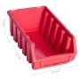 Aufbewahrungsboxen-Set mit 103 Teilen, Wandpaneele in Rot/Schwarz. von , Werkzeugschränke - Ref: Foro24-150813, Preis: 64,02 ...