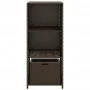 Brown PE rattan garden storage cabinet 50x55x115 cm by , Outdoor storage boxes - Ref: Foro24-365548, Price: 113,74 €, Discoun...
