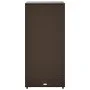Brown PE rattan garden storage cabinet 50x55x115 cm by , Outdoor storage boxes - Ref: Foro24-365548, Price: 113,74 €, Discoun...