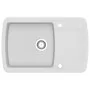 Granite kitchen sink with a white bowl by vidaXL, Sinks - Ref: Foro24-144853, Price: 191,85 €, Discount: %