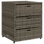 Armario de almacenaje de jardín ratán PE gris 55x59x69 cm de , Cajas de almacenaje para exteriores - Ref: Foro24-365557, Prec...