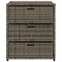 Gray PE rattan garden storage cabinet 55x59x69 cm by , Outdoor storage boxes - Ref: Foro24-365557, Price: 145,39 €, Discount: %