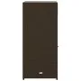 Brown PE rattan garden storage cabinet 55x55x111 cm by , Outdoor storage boxes - Ref: Foro24-365560, Price: 127,49 €, Discoun...