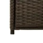 Brauner Gartenschrank aus PE-Rattan, 55 x 55 x 111 cm von , Aufbewahrungsboxen für den Außenbereich - Ref: Foro24-365560, Pre...