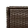 Brauner Gartenschrank aus PE-Rattan, 55 x 55 x 111 cm von , Aufbewahrungsboxen für den Außenbereich - Ref: Foro24-365560, Pre...