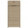 Beigefarbener Gartenschrank aus PE-Rattan, 55 x 55 x 111 cm von , Aufbewahrungsboxen für den Außenbereich - Ref: Foro24-36556...