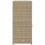 Beigefarbener Gartenschrank aus PE-Rattan, 55 x 55 x 111 cm von , Aufbewahrungsboxen für den Außenbereich - Ref: Foro24-36556...