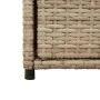Beigefarbener Gartenschrank aus PE-Rattan, 55 x 55 x 111 cm von , Aufbewahrungsboxen für den Außenbereich - Ref: Foro24-36556...