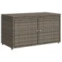 Gray PE rattan garden storage cabinet 110x55x60.5 cm by , Outdoor storage boxes - Ref: Foro24-365569, Price: 144,09 €, Discou...