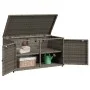 Gray PE rattan garden storage cabinet 110x55x60.5 cm by , Outdoor storage boxes - Ref: Foro24-365569, Price: 144,09 €, Discou...