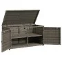 Gray PE rattan garden storage cabinet 110x55x60.5 cm by , Outdoor storage boxes - Ref: Foro24-365569, Price: 144,09 €, Discou...