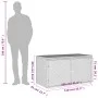 Gray PE rattan garden storage cabinet 110x55x60.5 cm by , Outdoor storage boxes - Ref: Foro24-365569, Price: 144,09 €, Discou...