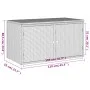 Gray PE rattan garden storage cabinet 110x55x60.5 cm by , Outdoor storage boxes - Ref: Foro24-365569, Price: 144,09 €, Discou...