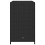 Armario de almacenaje de jardín ratán PE negro 83x45x76 cm de , Cajas de almacenaje para exteriores - Ref: Foro24-365543, Pre...
