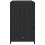 Schwarzer Gartenschrank aus PE-Rattan, 83 x 45 x 76 cm von , Aufbewahrungsboxen für den Außenbereich - Ref: Foro24-365543, Pr...