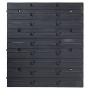 Aufbewahrungsbox-Set, 141 Stück, rot/schwarze Wandpaneele von , Werkzeugschränke - Ref: Foro24-150814, Preis: 87,41 €, Rabatt: %