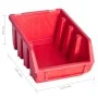 Aufbewahrungsbox-Set, 141 Stück, rot/schwarze Wandpaneele von , Werkzeugschränke - Ref: Foro24-150814, Preis: 89,10 €, Rabatt: %