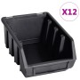 Aufbewahrungsbox-Set, 32 Stück, rot/schwarze Wandpaneele von , Werkzeugschränke - Ref: Foro24-146281, Preis: 35,34 €, Rabatt: %