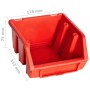 Storage box kit 32 pcs red/black wall panels by , Tool cabinets - Ref: Foro24-146281, Price: 35,34 €, Discount: %