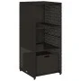 Black PE rattan garden storage cabinet 50x55x115 cm by , Outdoor storage boxes - Ref: Foro24-365547, Price: 104,29 €, Discoun...