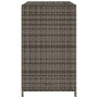 Gartenschrank aus grauem PE-Rattan, 83 x 45 x 76 cm von , Aufbewahrungsboxen für den Außenbereich - Ref: Foro24-365545, Preis...