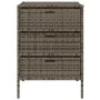 Gartenschrank aus grauem PE-Rattan, 55 x 59 x 80 cm von , Aufbewahrungsboxen für den Außenbereich - Ref: Foro24-365553, Preis...