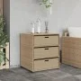 Beigefarbener Gartenschrank aus PE-Rattan, 55 x 59 x 69 cm von , Aufbewahrungsboxen für den Außenbereich - Ref: Foro24-365558...