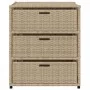 Beigefarbener Gartenschrank aus PE-Rattan, 55 x 59 x 69 cm von , Aufbewahrungsboxen für den Außenbereich - Ref: Foro24-365558...