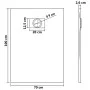 Plato de ducha SMC blanco 100x70 cm de vidaXL, Platos de ducha - Ref: Foro24-144771, Precio: 150,97 €, Descuento: %