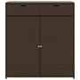 Brauner Gartenschrank aus PE-Rattan, 105 x 55 x 113 cm von , Aufbewahrungsboxen für den Außenbereich - Ref: Foro24-365564, Pr...