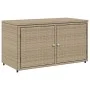Beige PE rattan garden storage cabinet 110x55x60.5 cm by , Outdoor storage boxes - Ref: Foro24-365570, Price: 146,42 €, Disco...
