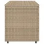 Beige PE rattan garden storage cabinet 110x55x60.5 cm by , Outdoor storage boxes - Ref: Foro24-365570, Price: 146,42 €, Disco...