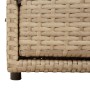 Beigefarbener Gartenschrank aus PE-Rattan, 110 x 55 x 60,5 cm von , Aufbewahrungsboxen für den Außenbereich - Ref: Foro24-365...